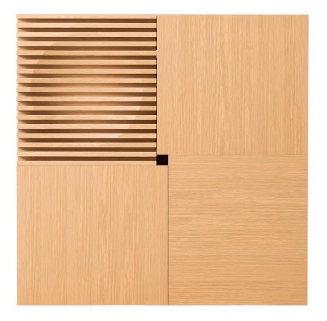 直線的な木目の家具「バリンジャー スライドテーブルCR」