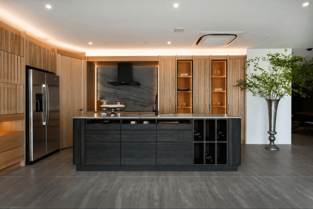 【キッチン】機能性とデザインを両立させたモダンキッチン