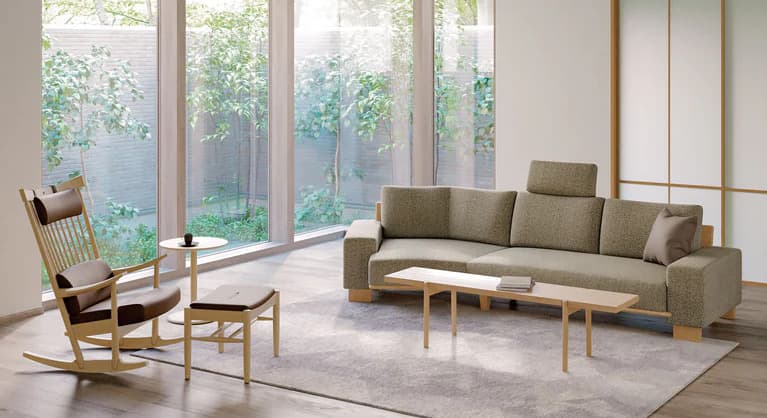 【テーブル】WING LUX リビング センターテーブル 150×34 